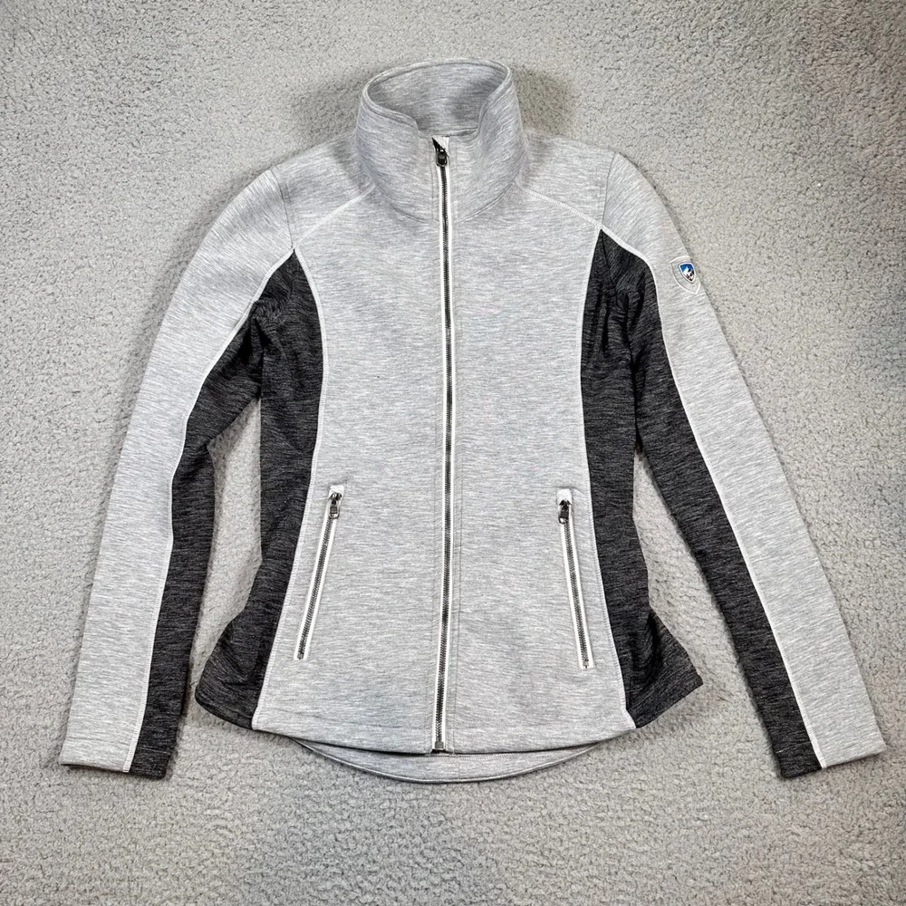 KUHL Projekt Women's Small Full Zip Heather Grey Jacket Stretch Performance - Picture 2 of 16